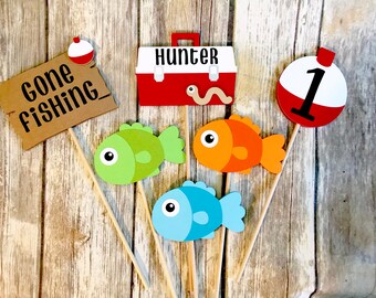 Gone Fishing Center Piece Set / The Big One Center piece Set