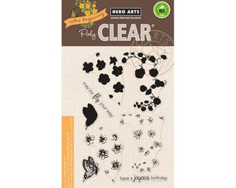 Hero Arts: CM226 Color Layering Nasturtium, Clear Stamps, Stamping, 2018 Spring Catalog, Paper Crafting, Scrapbooking, Cardmaking