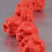 Polymer Clay Beads Orange Lava Beads