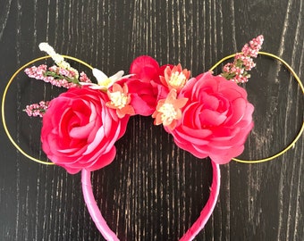 Sleeping Beauty Inpired Wire Minnie Ears
