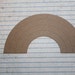 3 Bare chipboard rainbow diecuts 5 1/8 inches wide