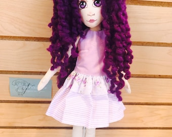 Personalised Rag Doll, Custom Rag Dolls, Embroidered Dolls, New baby girls gift, birthday or baby shower gift, baby girl