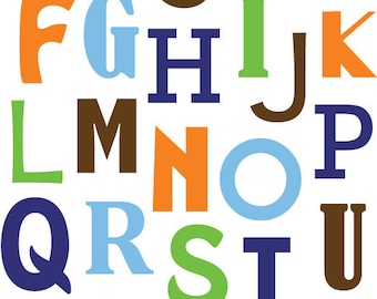 Alphabet ABC print