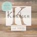 Personalized Monogram Name STENCIL OR DECAL / One-Time Use Adhesive Vinyl Stencil / Reverse Vinyl Stencil / Vinyl Decal