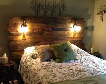 Pallet headboard | Etsy