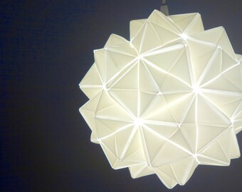 Handmade, Modern, Origami-inspired Lamp/Lighting
