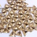 16mm, 18pcs, Topaz Crystal Triangle, small, Sew on crystal stone flatback