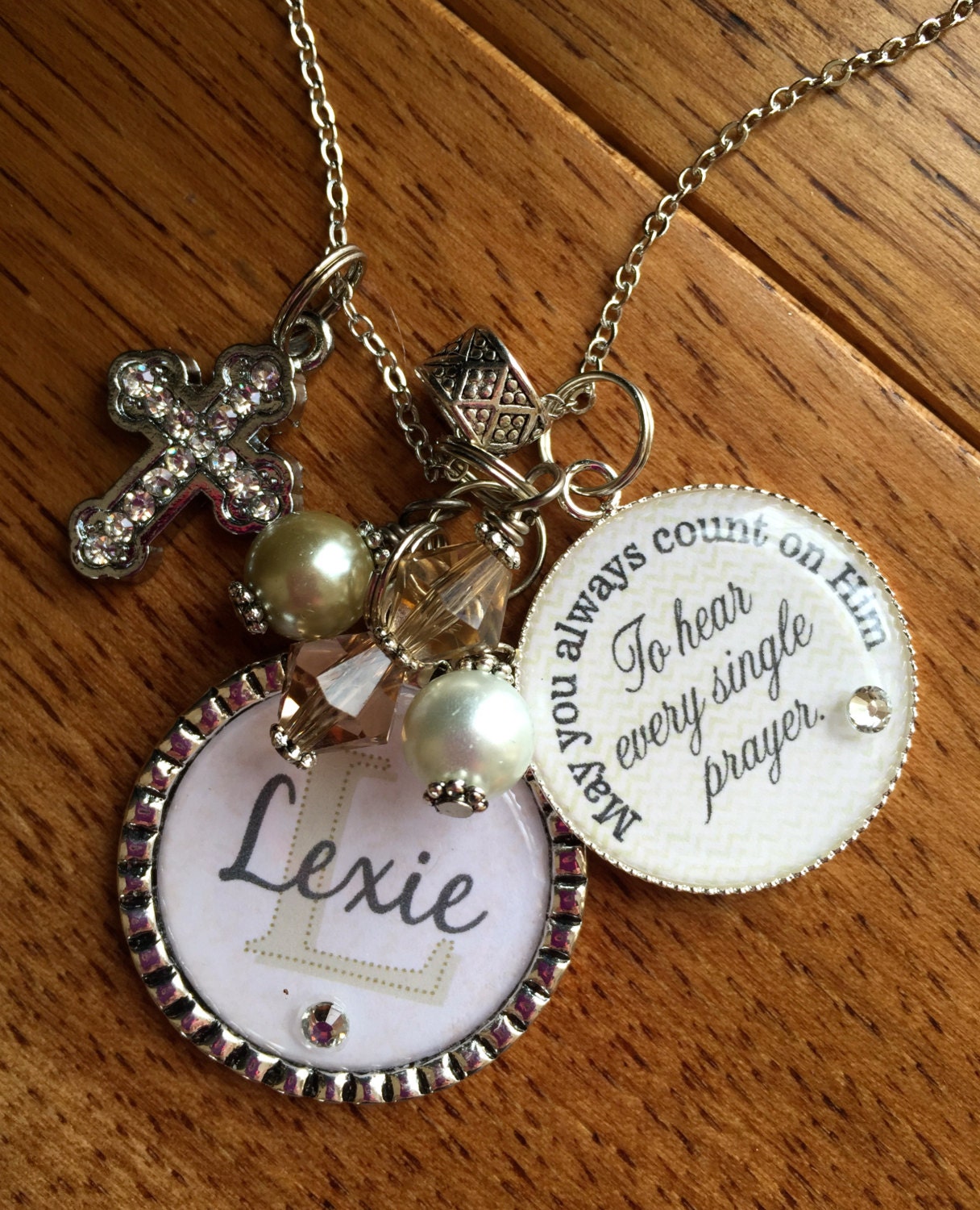 1st holy communion necklace PERSONALIZED childrens name