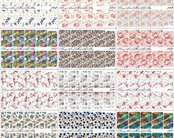 Nail Art Transfer Stickers Water Slide Decals Labels Tattoos Trendy Fashion Popular Style