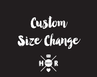 Printable size change add on