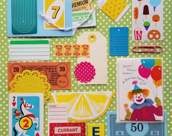 Clowning Around Vintage Ephemera Collection | 25+ pieces | Mixed Media | Junk Journal | Scrap Pack | Inspiration Kit | Paper Arts & Crafts