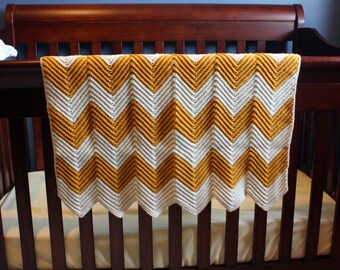 Crochet Chevron Baby Blanket