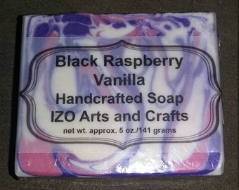 Black Raspberry Vanilla Cold Process Goat Milk Soap