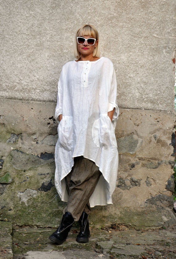 white tunic tshirt