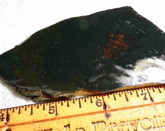 Slab Cab Lapidary Slabs Dark Green & Red Bloodstone #1