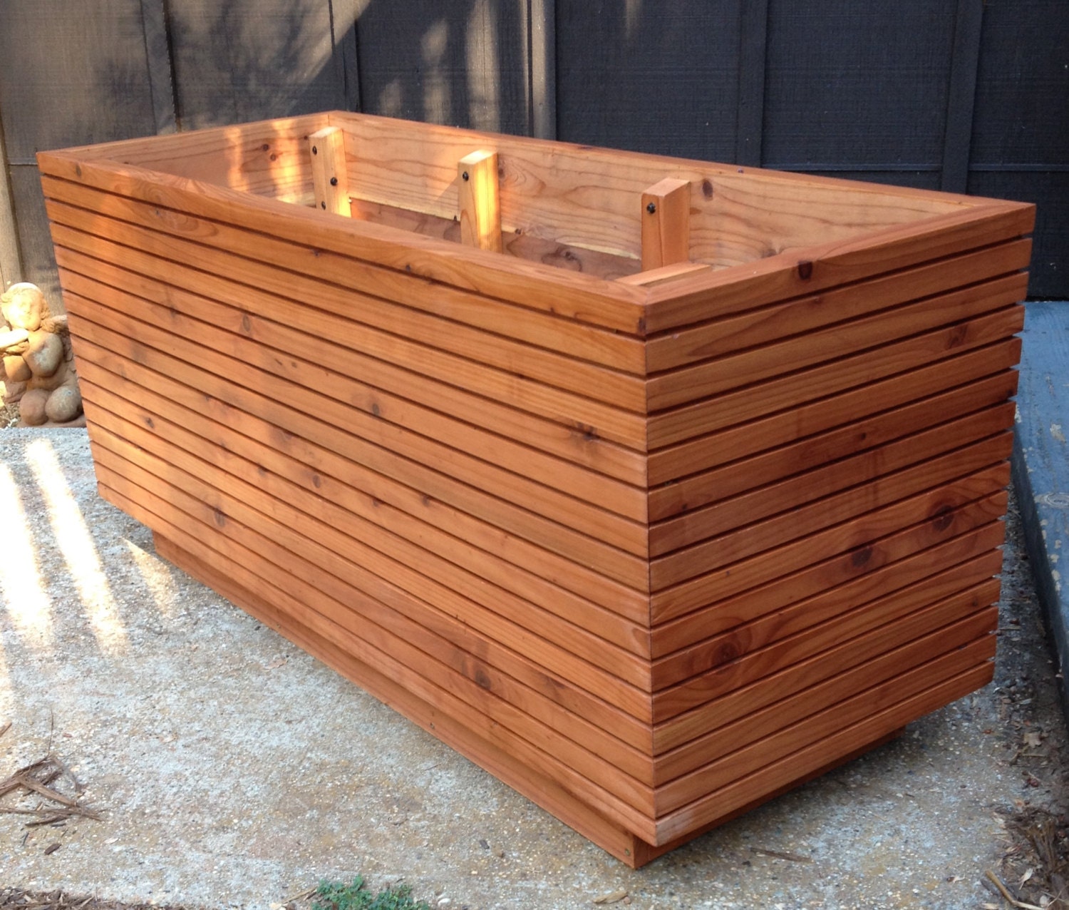 Tall Modern Redwood Planter Boxes Free Shipping 10 50