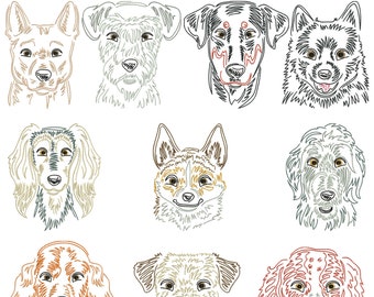 Dog breeds part 11 for the border 10x10cm