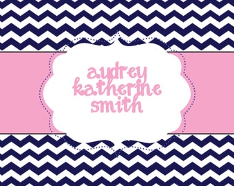 Square Chevron Calling Card