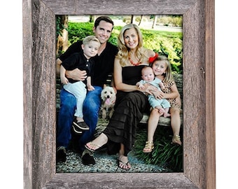 Rustic Wood Picture Frame, Barnwood Picture Frame, Reclaimed Wood Frame, 5x7, 8x10, 10x10, 12x12, 11x14, 11x17, 16x20 & More | Signature