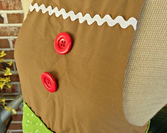 Kids gingerbread girl apron