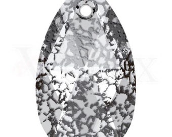 Swarovski - 6106 Pear shaped - Crystal Black Patina (BLAPA)-16 mm