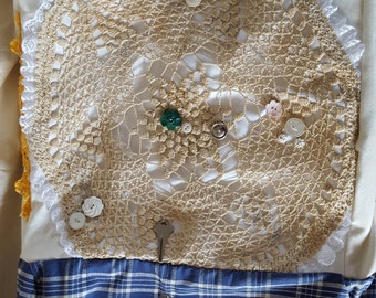 Collage Vintage Linens Tote Bag