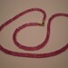 Delicious Pink Sapphire Faceted Rondelle Necklace with 14K Gold Lobster Claw Clasp Valentine's Day gift