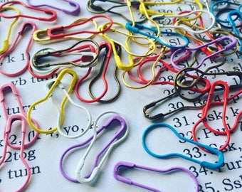 20 bulb safety pins stitch markers