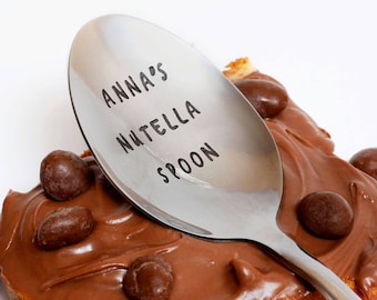 Custom Nutella Spoon, Nutella Spoon, Personalized Nutella Spoon, Heathly Food Gift, Unique Gift, Birthday Gift