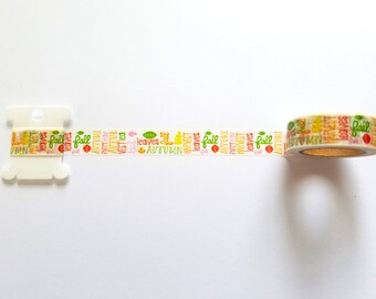 Words of Autumn Washi Tape // Sample // Item #WT120