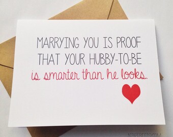 Funny Wedding Congratulations Card / Engagement Card / Funny Wedding Card / Unique Wedding Card / Congratulations Card