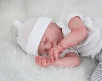 Realborn Sleeping KASE Reborn Baby Doll NO HAIR