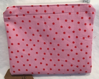 Cath Kidston coin purse, coin purse, spotty purse, change pouch, fabric purse, gift for teen, zipped pouch, zip pouch, coin pouch, wallet