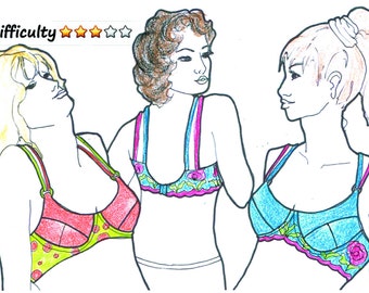 BRA DOWNLOAD Pattern SCOOP Underwired Bra by Merckwaerdigh