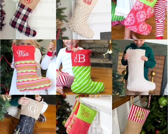FREE PERSONALIZATION, Christmas Stockings, Personalized Stockings, Monogrammed Stockings