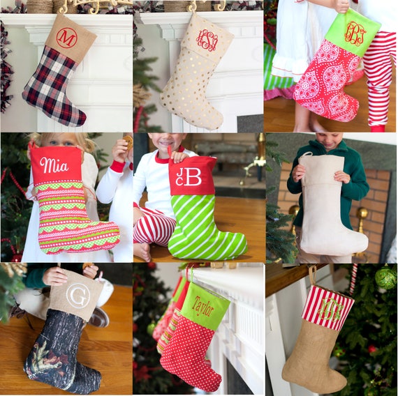 FREE PERSONALIZATION, Christmas Stockings, Personalized Stockings, Monogrammed Stockings