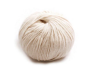 Indiecita 100% Baby Alpaca Yarn -DK- White
