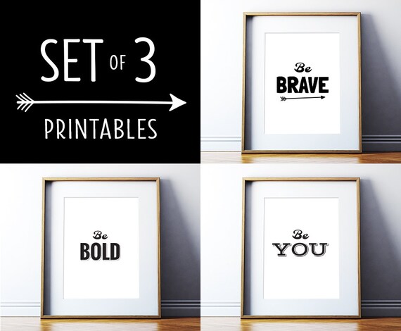 Art digital print set of 3 printables black and white posters motivational quote inspirational wall decor printable art digital download Art digital print set of 3 printables black and white posters motivational quote inspirational wall decor printable art digital download