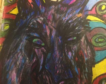 German shepard drawing