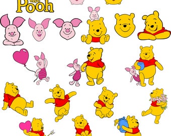 Winnie the Pooh.Svg.Dfx.Eps.Pdf.Png.