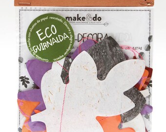 ECO GARLANDS_FLOWERS. Beautiful paper silhouettes garland to decorate.