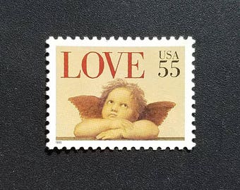 love postage stamps etsy