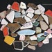 Bulk Lot Beach Tile, Sea Pottery, Surf Tumbled Ceramic Pieces
