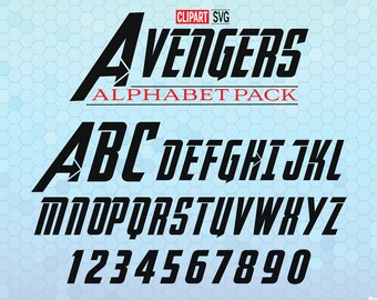 Avengers alphabet | Etsy