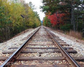 Fall Rail Road Tracks - Landscape Photography