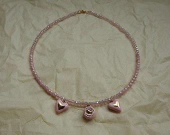 Ceramic pendants necklace
