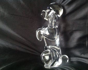 Sevres crystal glass poodle