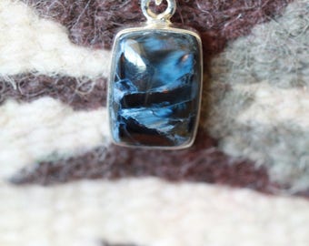 Beautiful Pietersite Necklace - Stunning Pietersite Pendant 925 Silver - Pietersite Necklace - Pietersite