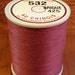 Fil Au Chinois, 532 Size, Brick/Brique, Lin Cable/Lin Câblé. Waxed Linen Thread for Leatherwork and More.