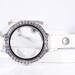 Floating Locket Bracelet Rhinestone Glass White Leather Band Create Your Own Living Memory Jewelry DIY Accessories For Floating Charms